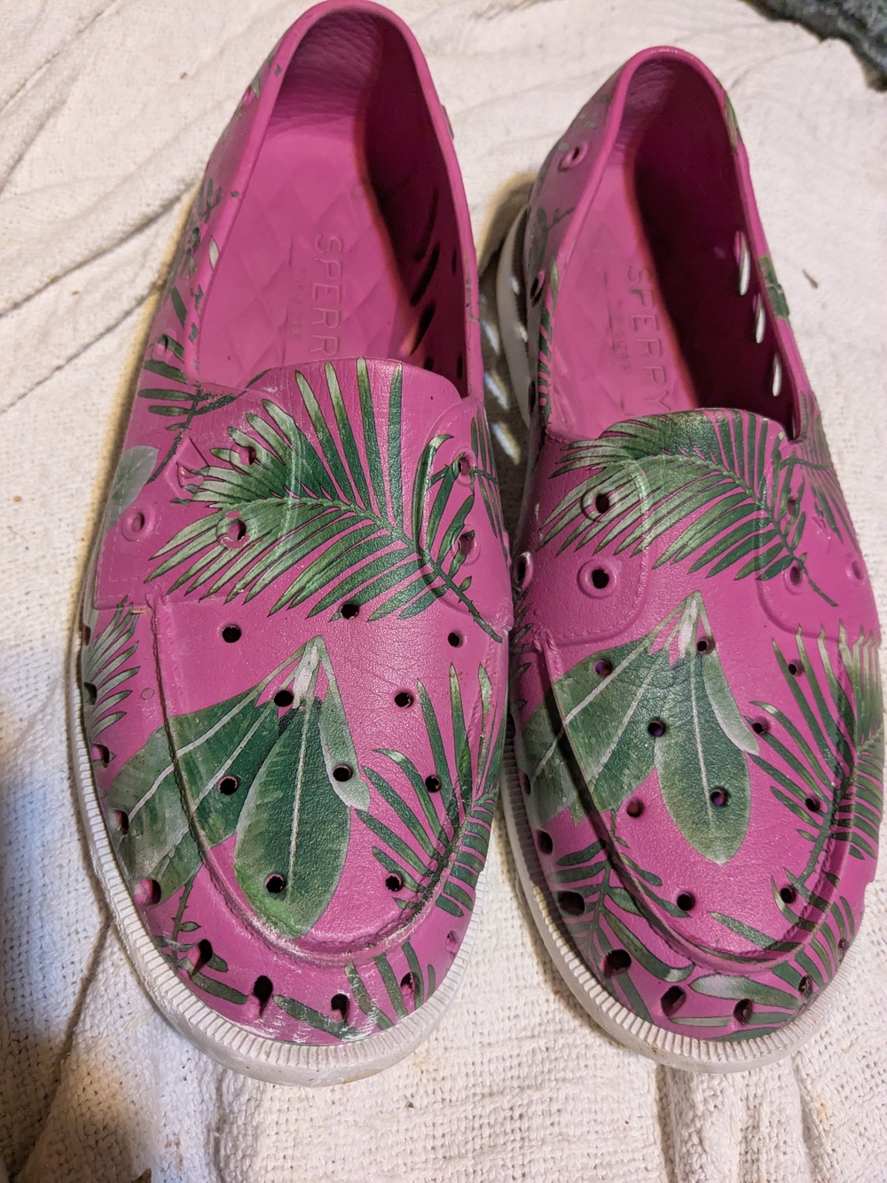 Sperry Men's Authentic Original Float Palm Pink Boat Shoes 11M